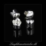 20091310, Forslvet tulipan perleskl 8x8 mm
