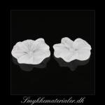 20091719, Hvid acryl blomst, 31 mm