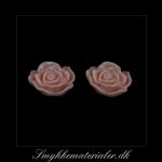 20093071, Cabochon resin, pudder rose, 13x5 mm