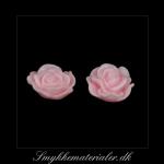 20093083, Cabochon resin, lyserd rose, 13x5 mm