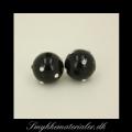 20090079, Sort Onyx med rhinestene, 14 mm.