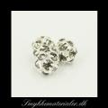 20090136, Forslvet Swarovski Rhinestenkugle (gr sort), 8 mm