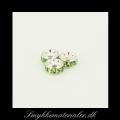 20090146, Forslvet Swarovski rondel, Lysegrn 5x2,5 mm