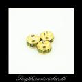 20090161, Forgyldt Swarovski rondel, Oliven grn (Olive) 7x3 mm