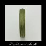 20090489, Oliven grøn Tigertail / Smykkewire 0,45 mm