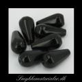 20090546, Sort onyx 8 kantet drbe, 26x14 mm