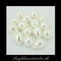 20090576, Anboret Shell Pearl drbe, Naturhvid, 13x10 mm