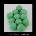 20090587, Grn Howlite, rund og glat, meleret, 12 mm