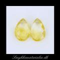 20090876, Citrine, fin facet flad drbe ca. 11,5x8,5 mm