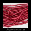 20091099, Matte glasperler, Fuchsia 4 mm (Streng)