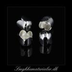 20091309, Forsølvet tulipan perleskål 7x6,5 mm