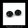 20091640, Sort onyx facet rondel 10x14 mm