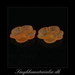 20091668, Orange acryl blomst, 22 mm