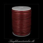 20091754, Metallic rød lædersnøre 4 mm