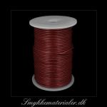 20091773, Metallic rød lædersnøre 2,5 mm