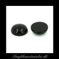 20091916, Cabochon, sort onyx, rund 14 mm