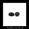 20091917, Cabochon, sort onyx, oval 10x8 mm