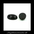 20091918, Cabochon, sort onyx, oval 14x10 mm