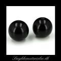 20091630, Sort Onyx, rund og glat, 18 mm