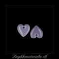 20092453, Emalje vedhæng, hjerte, lavendel m/sølvkant, 16x16 mm