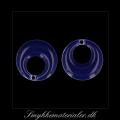 20092849, Emalje vedhng, rund, bl m/slvkant, 17x17 mm