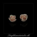 20093022, Cabochon resin, pudder rose, 7,5x6 mm