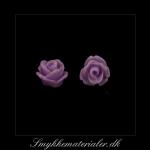 20093023, Cabochon resin, lavendel rose, 7,5x6 mm