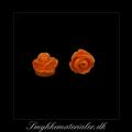 20093037, Cabochon resin, orange rose, 7,5x6 mm
