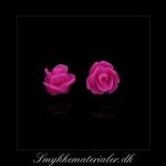 20093039, Cabochon resin, pink rose, 7,5x6 mm