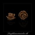 20093056, Cabochon resin, brun rose, 10x6,5 mm