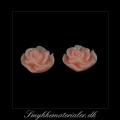 20093075, Cabochon resin, laksefarvet rose, 13x5 mm