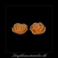20093085, Cabochon resin, lys orange rose, 13x5 mm