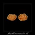 20093085, Cabochon resin, lys orange rose, 13x5 mm