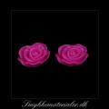 20093087, Cabochon resin, pink rose, 13x5 mm