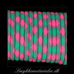 20093215, Faldskærmsline, pink/turkis grøn, rund 4 mm