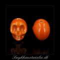 20093251, orange keramik ddningehoved, 13x13 mm, 1 stk.