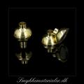 20093279, Forgyldt rund magnetlås, 15x13 mm
