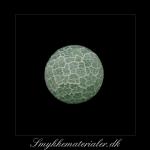 20093438, Grøn krakeleret agat, mat 14 mm