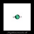 20093522, Mørkegrøn Swarovski link vedhæng, 8 mm, 1 stk.