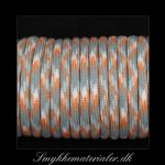 20093644, Faldskrmsline, hvid, orange, graa, rund 4 mm